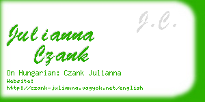 julianna czank business card